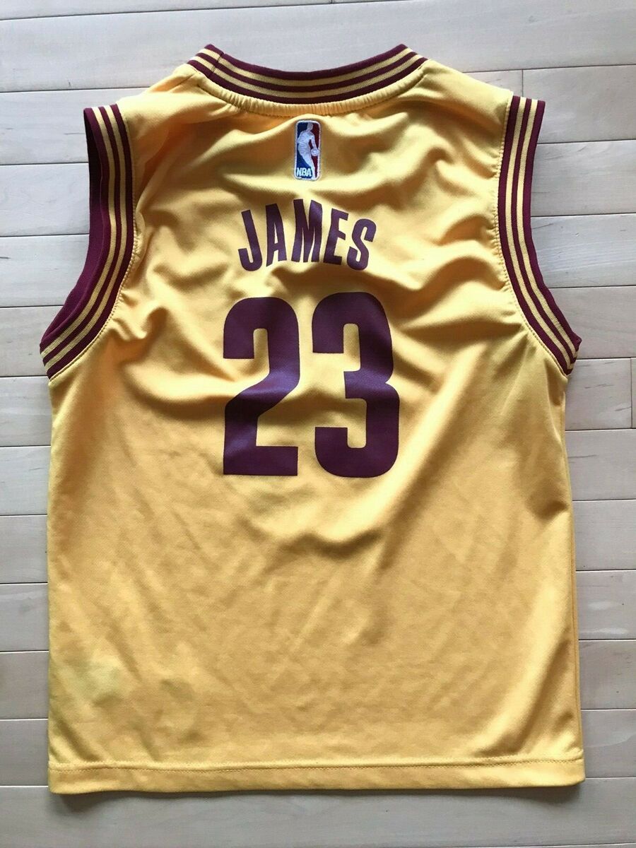 Cleveland Cavaliers #23 LeBron James Gold Road Jersey