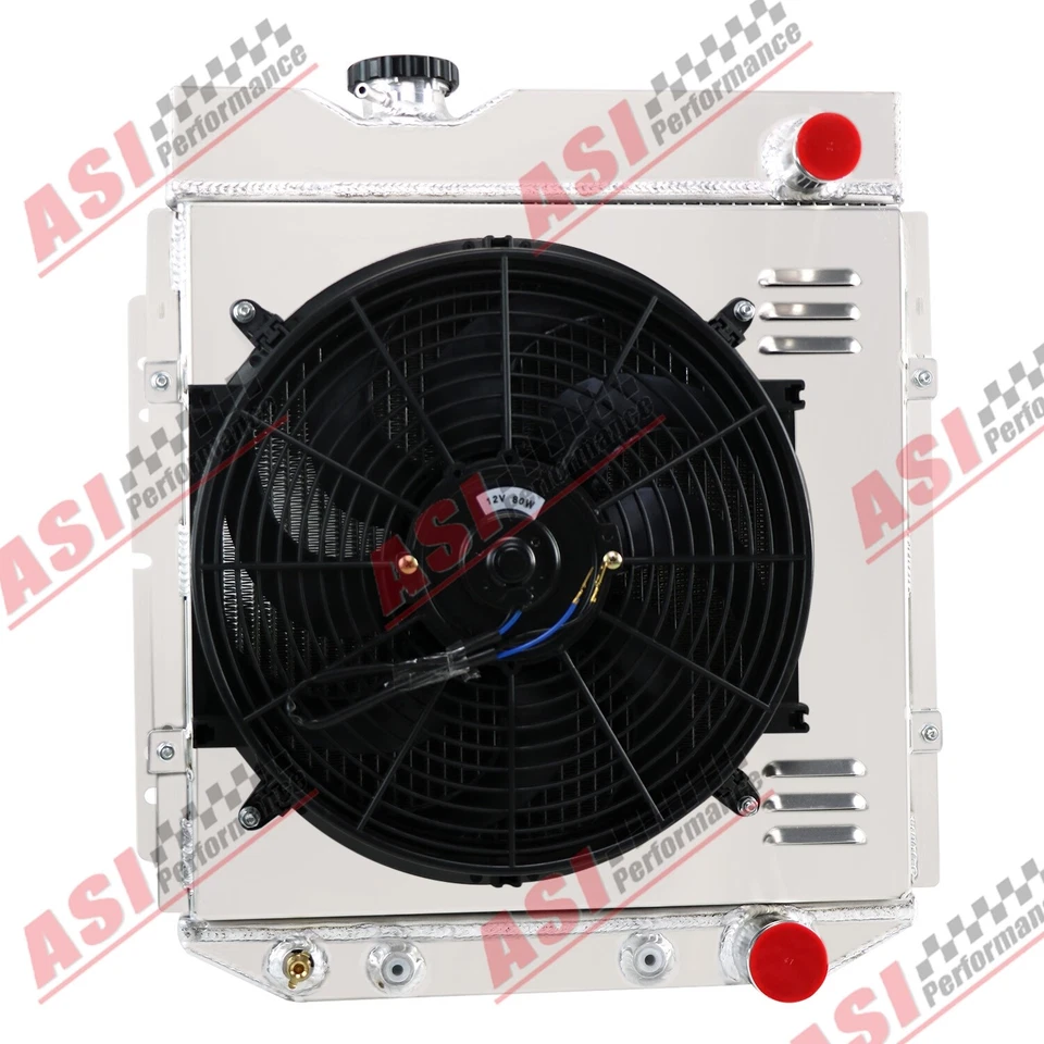 4 Row Radiator Shroud Fan For Ford Mustang Falcon Mercury Comet 1963 ~ 1966 1964 — 第 3/4 张图片