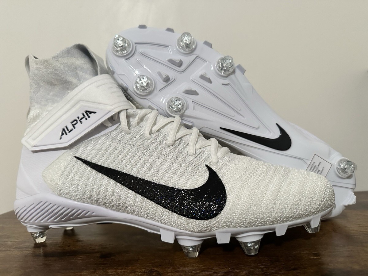 NIKE ALPHA MENACE ELITE 2 FOOTBALL CLEATS MENS SIZE 13 CI1530-100 WHITE BLACK Nike Alpha Menace Pro 2 Mid By You Custom Men main image 4
