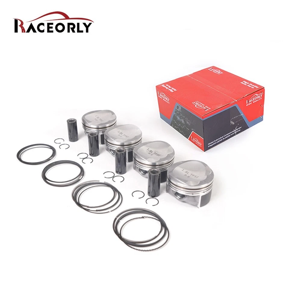 RACEORLY 4x Pistons Rings 82.5mm Φ23mm For VW Passat AUDI A4 A5 TT 1.8T CDA CJS Foto 2 de 4