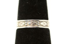 925 Sterling Silver Size 7 Native Style Band Ring 1.1 Grams RIN8588