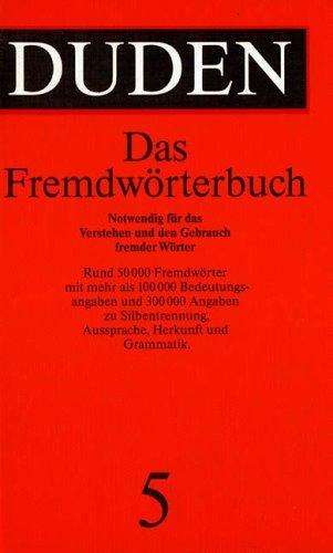 Duden Duden Fremdwörterbuch Vol 5 By Gunther Drosdowski And Konrad Duden 1990 Hardcover - 