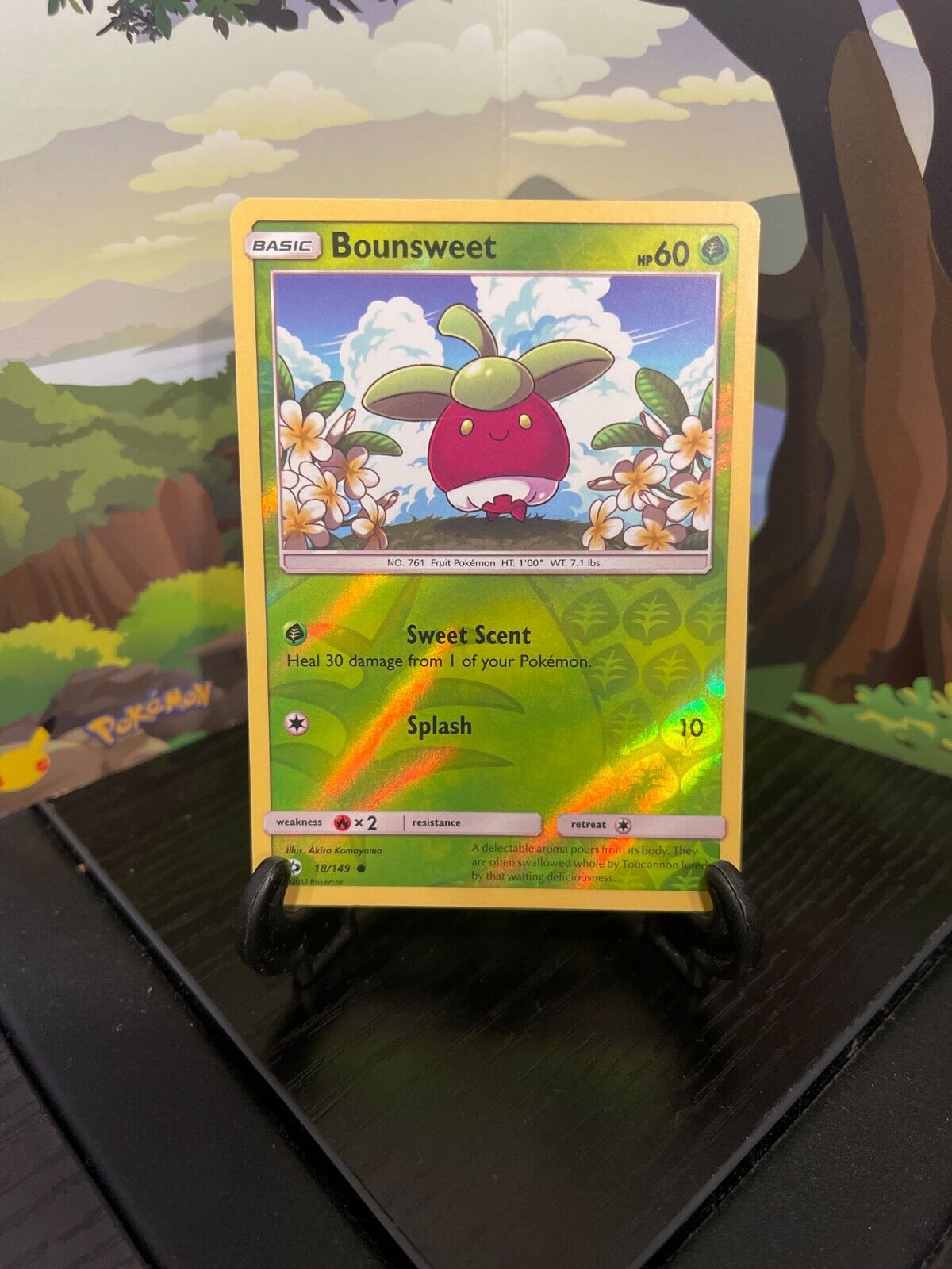 Bounsweet 18/149 - Sun & Moon - Common - Reverse Holo - Pokemon Card TCG - LP
