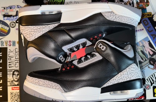 Size 12 - Air Jordan 3 Retro OG 2024 Black Cement
