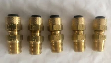 Parker 68P-4-2 1/4" Compression X 1/8" Mnpt Brass Connector 5Pk,Free Shipping!!!