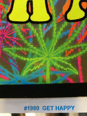 Don't Worry Get Happy Blacklight Poster 23 x 35 | eBay