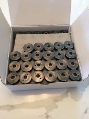 Partial box of 131 - Exquisite Prewound Bobbins Size '' L'' Plastic Sides Black