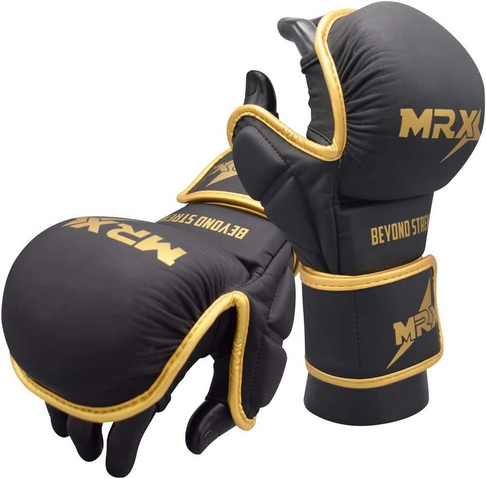 Guanti Grappling MRX 7oz - MMA, Muay Thai, Kickboxing - Pelle Sintetica - Unisex