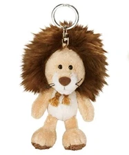 NEW NICI Wild Friends - Lion with Hood Bean Bag Key Holder 10 c