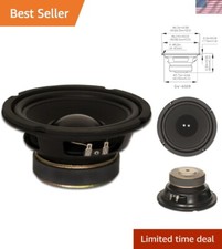 Goldwood Sound 6.5-Inch Woofer, 170 Watts, 8 Ohm - Black Replacement Speaker