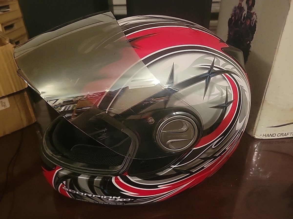 scorpion 400 helmet Briefly Used MOTORCYCLE No. EXO-400 Full-Face w/ BAG S  Get A Grip & More The Everclear no EXO ST1400 Evo Carbon Helmet