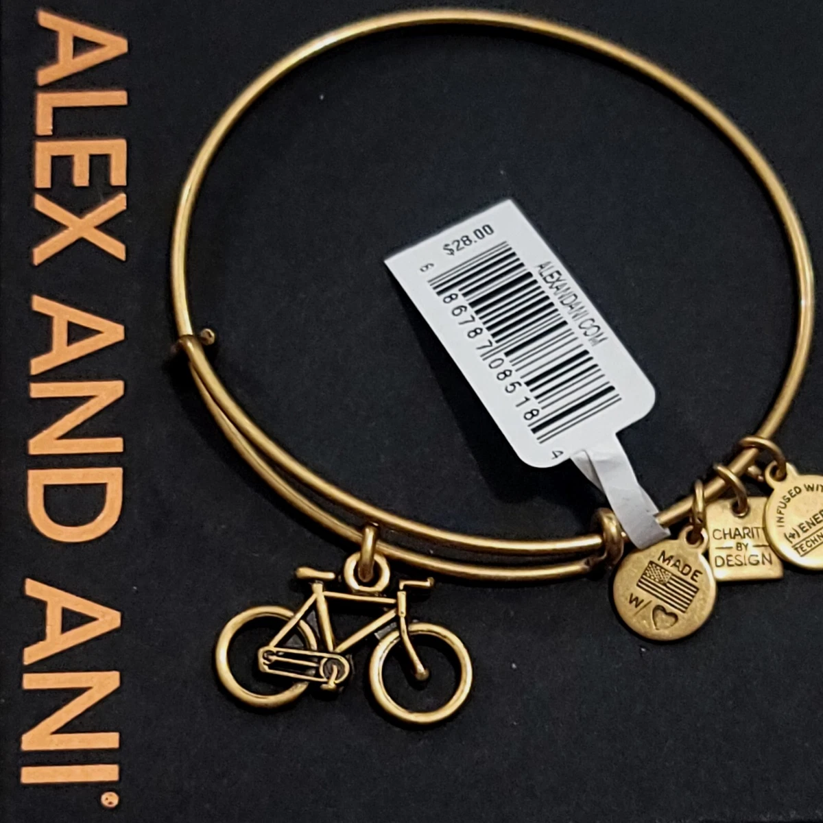 Alex and Ani Bike Charm Bracelet eBay