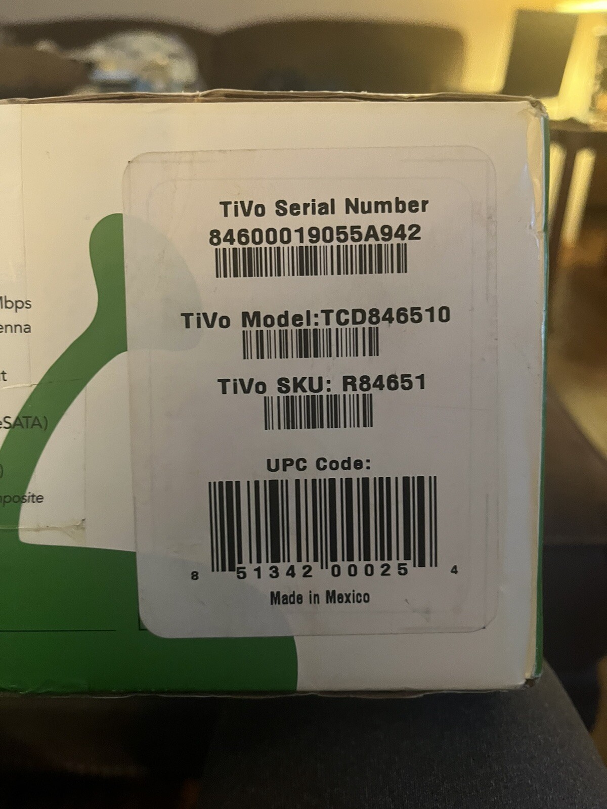 TiVo Roamio Player OTA Series5 TCD846510 REMOTE Power Cord Manual 75
