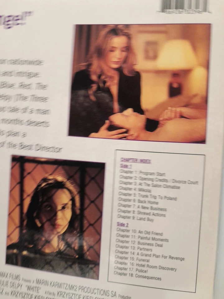 WHITE Laserdisc In FRENCH Zbigniew Zamachowski Julie Delpy SEALED NEW - Image 4 of 4