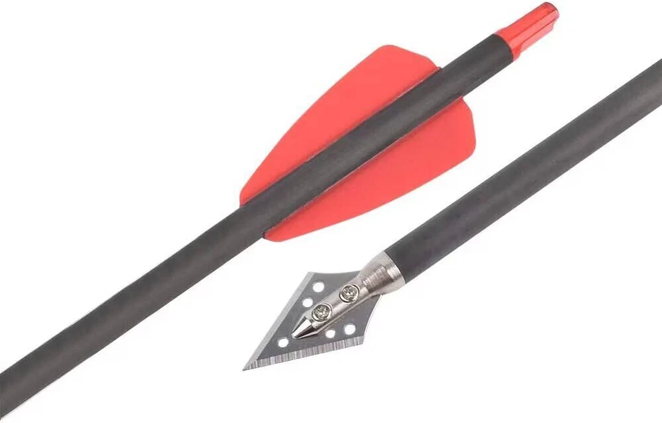 12pc Archery Ek Cobra System Carbon Arrows Crossbow Bolt 8.9 inch - Image 4 of 4