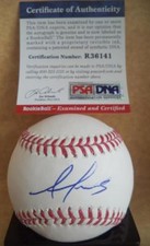 ALEX REYES ST. LOUIS CARDINALS ROOKIE GRAPH SIGNED M.L. BASEBALL PSA/DNA R36141