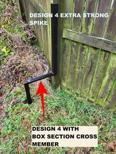 POSTPAL Fence Post Repair - Support Offset In Spike Goes Past Old Concrete