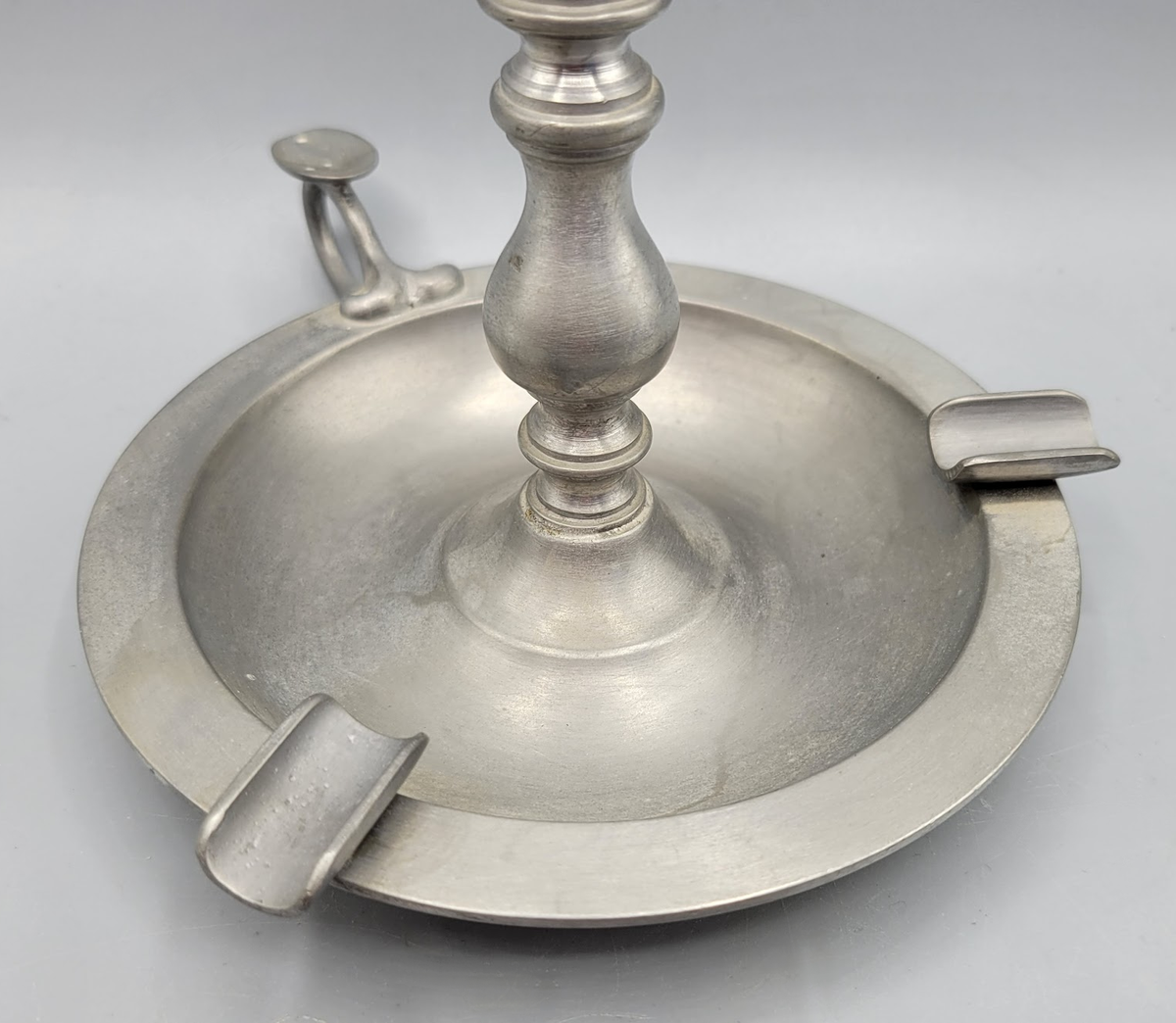Vintage Pewter Candle Holder Ashtray Ash Tray Baecker B Zinn