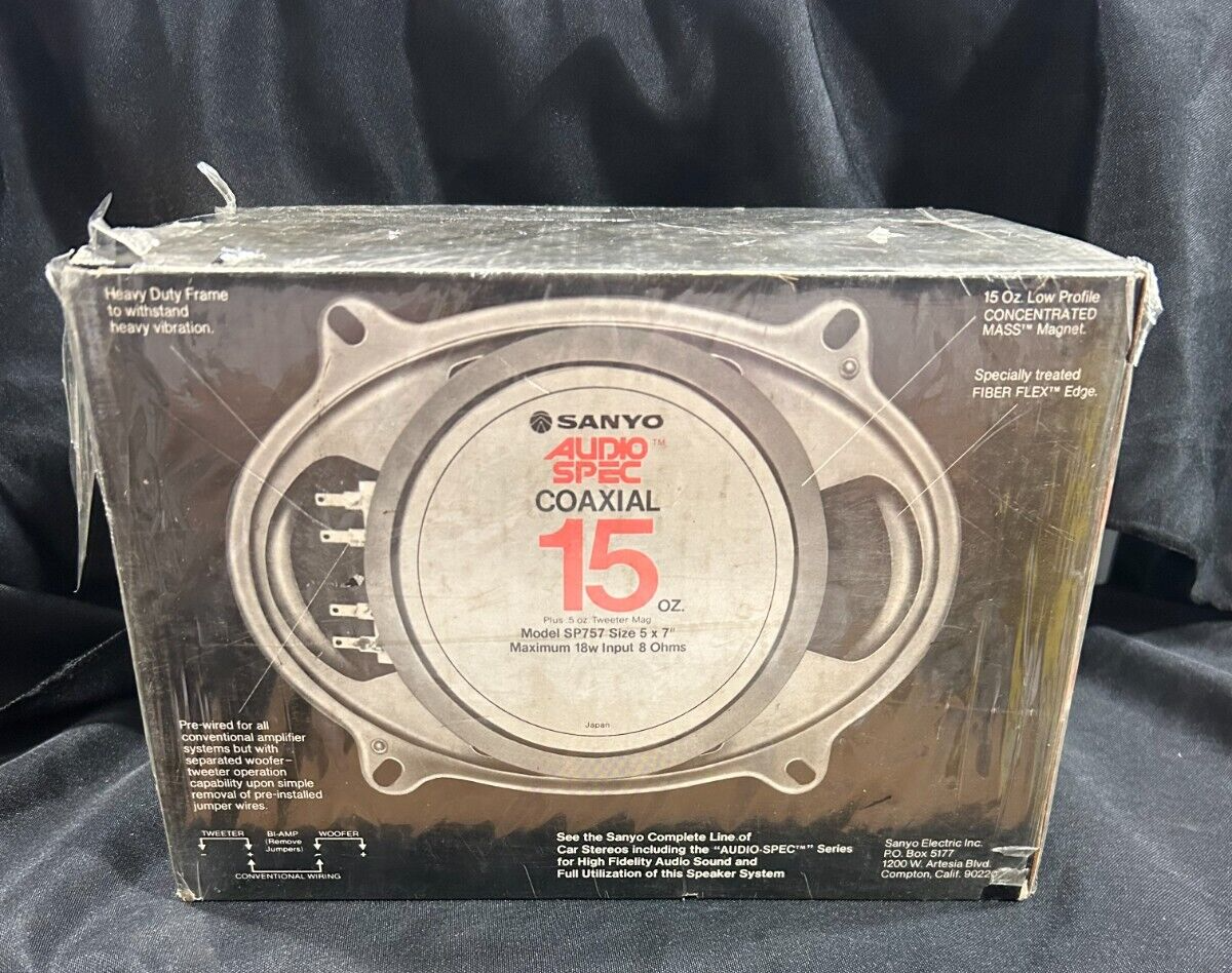 1980S Vintage Sanyo Audio Spec Stereo System Model No. Sp757 NEW