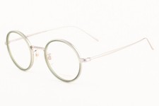 Oliver Peoples G. Ponti-2 1292T 5254 Brushed Chrome / Yellow Eyeglasses  clip