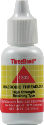 THREEBOND HIGH STRENGTH THREAD LOCK 10ML PART# 1303AT000