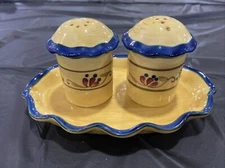 Home & Garden Party Welcome Home Chip & Dip Set With S&P And Stoneware Tray