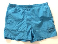 Vintage 80's 90s HOBIE Teal Swim Trunks Shorts Mens XLarge M30