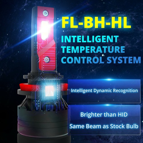 LED High Beam White Headlight Bulb Replacement For 2011-2013 Hyundai Elantra,H1 - Picture 8 of 9