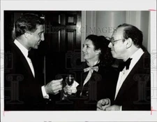 1987 Press Photo Ben Crump, Margaret O'Brien, Marvin Paige at TUTS Soiree