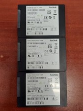 Lot of 3 SanDisk X110 128GB 2.5" SATA III 6Gbps SSD SD6SB1M-128G-001