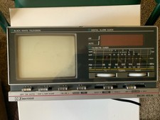 Emerson Bar 45 A Potable Tv Radio Clock Vintage