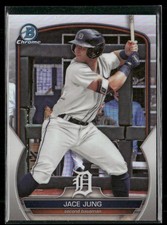 Jace Jung Rookie 2023 Bowman Draft Chrome Refractors Detroit Tigers #BDC-104