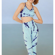 NWOT PINK Victoria's Secret Leggings Sports Bra Set Womens Sz L Athleisure Gym