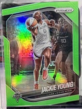Jackie Young 2025 Panini WNBA Prizm #23 Lime Green 71/225