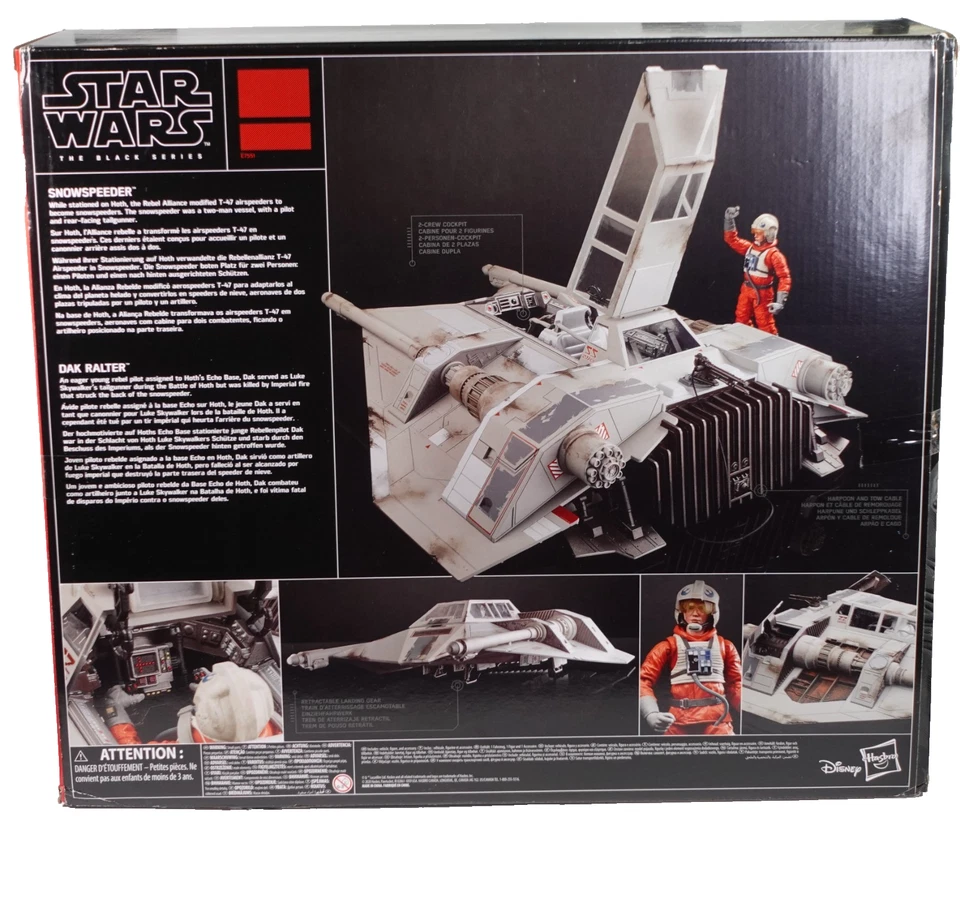 "Vehículo Star Wars Black Series Snowspeeder 6"" con Dak Ralter 1:12 nuevo" Foto 2 de 2