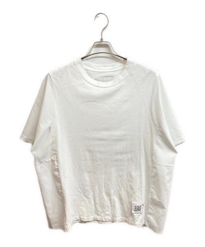 FUMITO GANRYU 22SS Mesh Switch T-shirt white FU7-CU-101