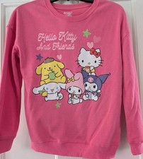 Hello Kitty  Friends Woman's Sweatshirt Pink Size XXS Mint Condition 