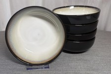 Sango Nova Black 4932 Cereal Bowls Set of 5 B...
