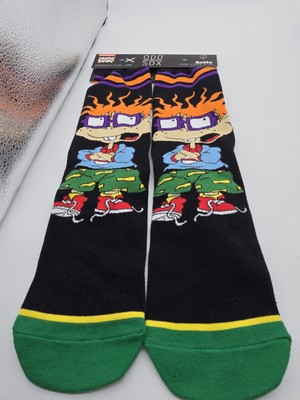 Odd Sox, Chuckie From Rugrats Socks, Fun Novelty Mens Crew, Large (6-13)