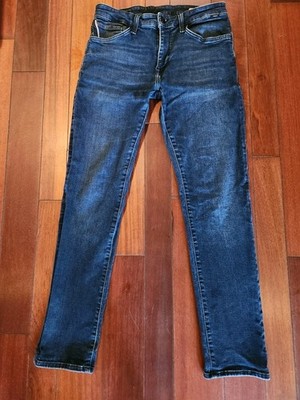 Mavi Jeans Men's Jake Slim Leg Denim 32 X 32 Dark Wash Blue Zip