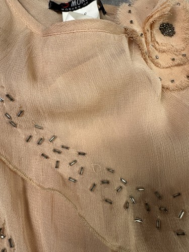 Blusa sin mangas Morgan De Toi con volantes para mujer viscosa talla T2 beige - Imagen 6 de 24