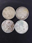 Lot Of 4 Silver Peace Dollars