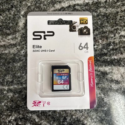 SP Elite SDXC UHS-I Card 64 GB