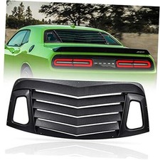 Rear Window Louver Windshield Sun Shade Cover ABS Compatible Rear louver Black