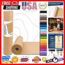 Non-Coated 70 GSM Kraft Paper Roll 17.5"x1,200" - Perfect for DIY