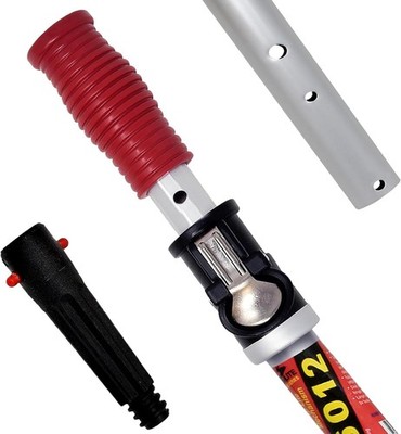 Snaplite Telescopic Pool Pole 12 Ft Adjustable Cleaning Poles Push Button Lock