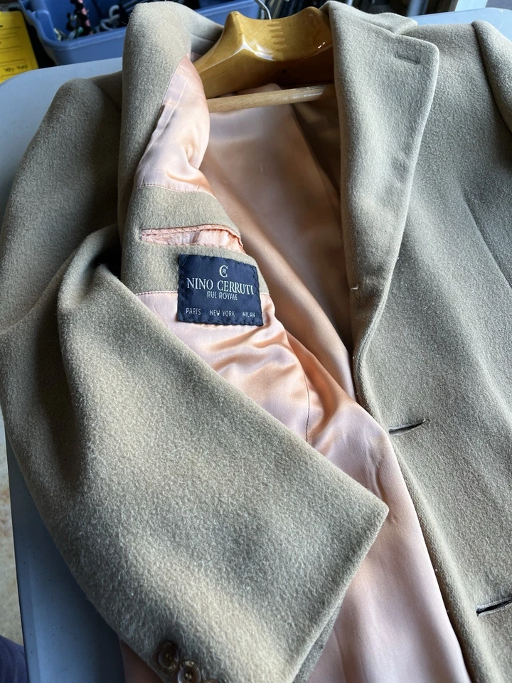 男式羊毛大衣尺寸 38 Nino Cerruti 骆驼棕褐色 — 第 3/4 张图片