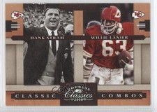 2008 Donruss Classics Classic Combos Silver Hank Stram Willie Lanier HOF 0a1