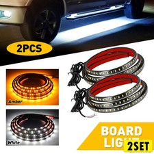 4x Running Board Side Led Step Light Kit For Chevy Dodge Gmc Ford Trucks Crew Ca