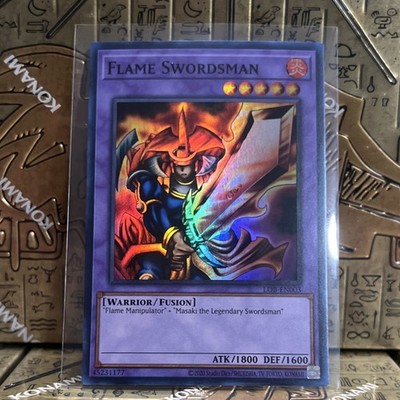 Yu-Gi-Oh! Flame Swordsman 25th Ann Ed Fusion Holo LOB-EN003 2020 Konami